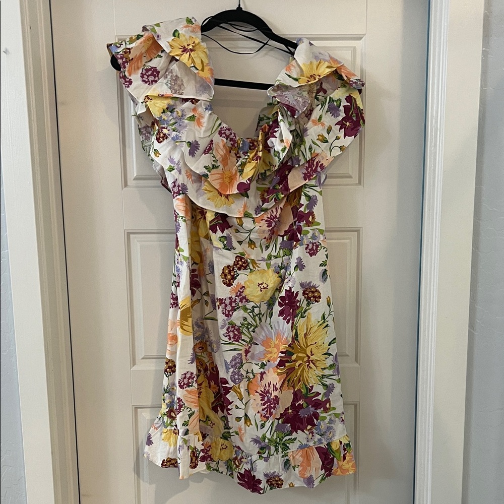 H&M Floral Ruffle Dress